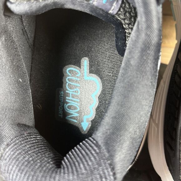 Brooks Women's Size 9.5 Wide Ariel 20 Black Blue Lace Up Running Shoes Sneakers - Picture 7 of 10